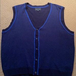 Black & Blue Vintage Sweater Vest